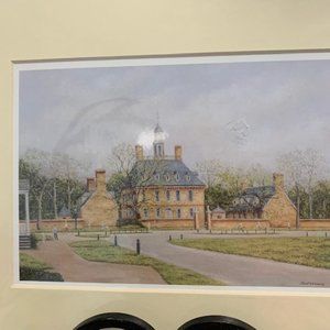 Caesar Monturano The Governor's Palace Williamsburg Virginia 8 X 10 Matted Print